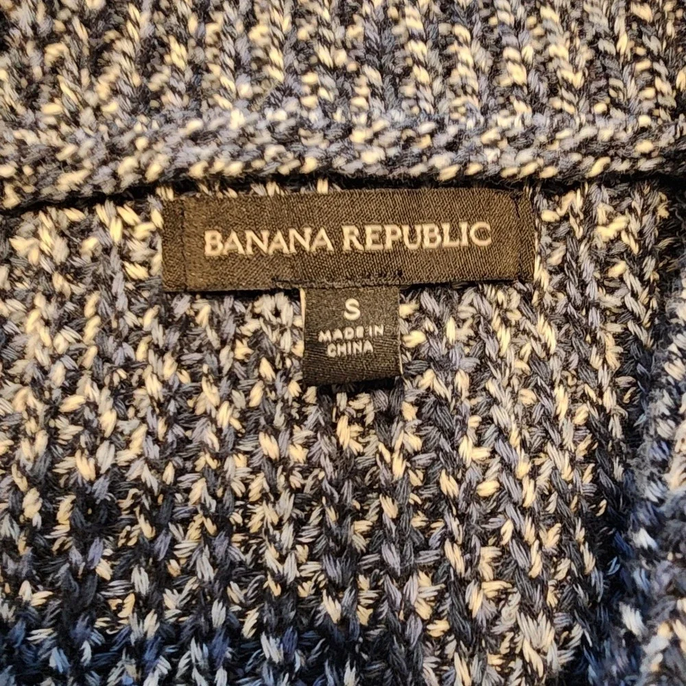 ✨️Banana Republic Mens Shawl Collar Cardigan Sweater. Knit Y2K boho Blokecore